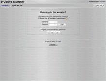 Tablet Screenshot of moodle.stjohnsem.edu